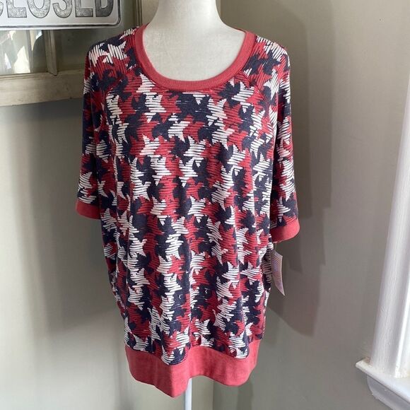 LULAROE Jane Americana Star Top Nwt - Picture 1 of 4